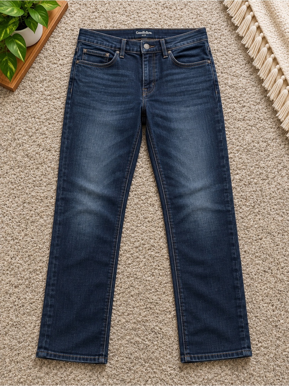 Goodfellow & Co Men's Straight Jeans in Dark Indigo